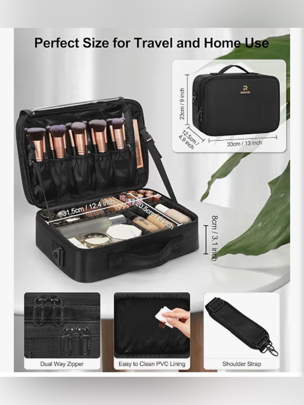 Black Relavel Makeup Organizer - Picture 3 of 10